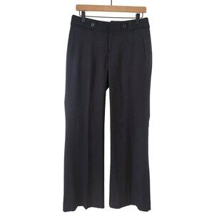 Banana Republic Black Straight Leg Trouser Pants Classic Women's 4